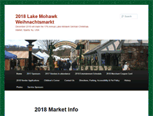 Tablet Screenshot of lakemohawkgermanchristmasmarket.com